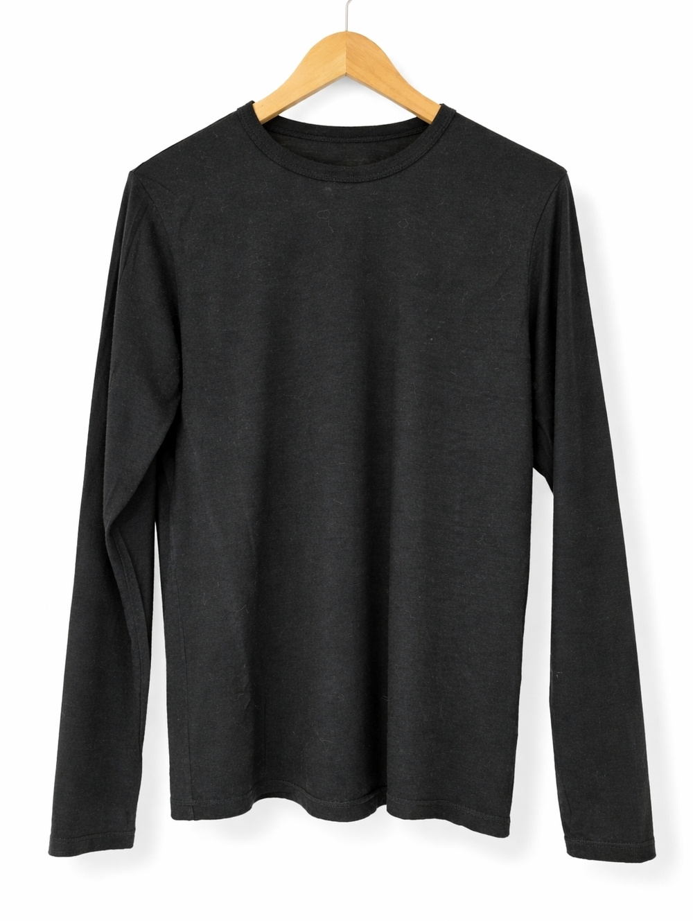 True North 89% Merino Wool Long Sleeve Crew Neck Shirt Blacl Size S